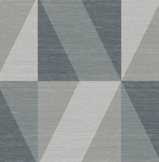 A-Street Prints Solace Winslow Geometric Wallpaper - Slate
