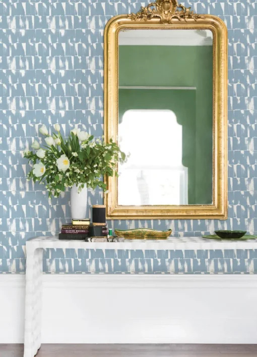 A-Street Prints Terrace Bancroft Wallpaper - Blue