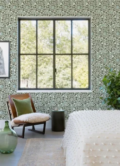 A-Street Prints Terrace Divine Wallpaper - Green