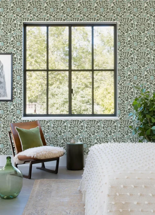 A-Street Prints Terrace Divine Wallpaper - Green
