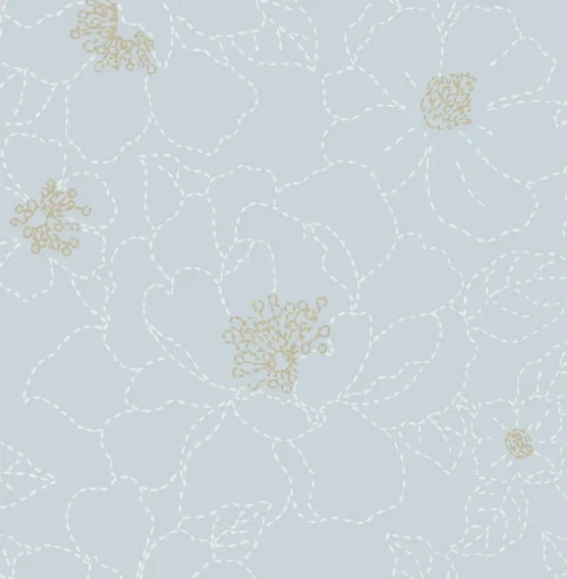 A-Street Prints Terrace Gardena Wallpaper - Sky Blue