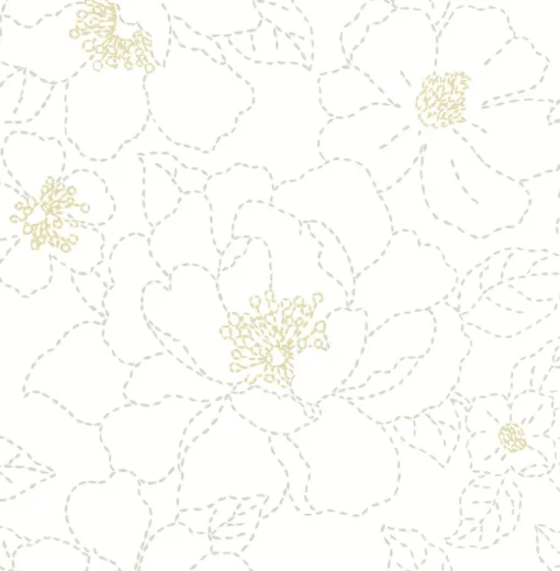 A-Street Prints Terrace Gardena Wallpaper - White