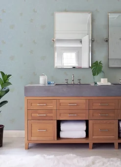 A-Street Prints Terrace Gardena Wallpaper - Sky Blue