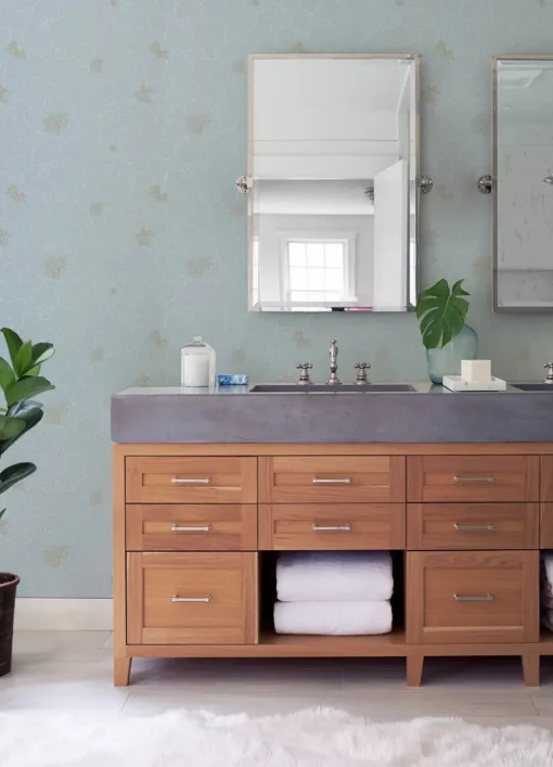 A-Street Prints Terrace Gardena Wallpaper - Sky Blue