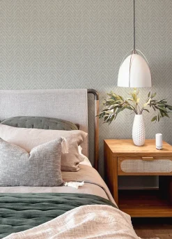 A-Street Prints Terrace Glynn Wallpaper - Sterling