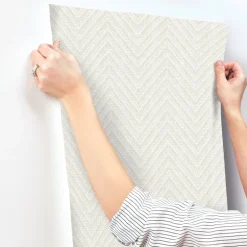A-Street Prints Terrace Glynn Wallpaper - Silver