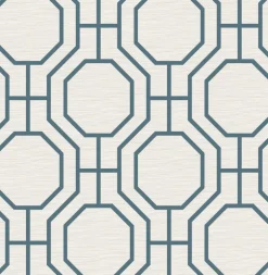 A-Street Prints Terrace Manor Wallpaper - Blue
