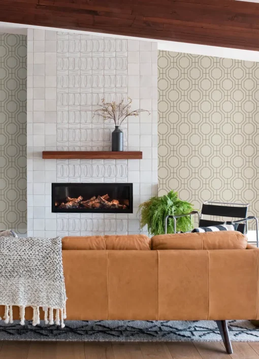 A-Street Prints Terrace Manor Wallpaper - Taupe