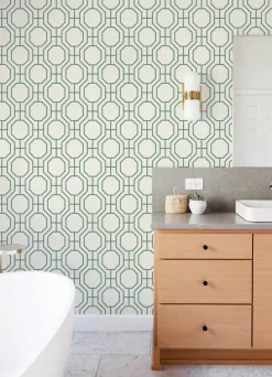 A-Street Prints Terrace Manor Wallpaper - Green