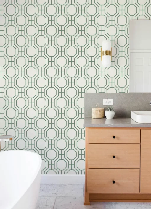 A-Street Prints Terrace Manor Wallpaper - Green