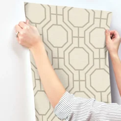 A-Street Prints Terrace Manor Wallpaper - Taupe