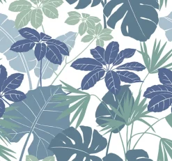A-Street Prints Terrace Medellin Wallpaper - Blue