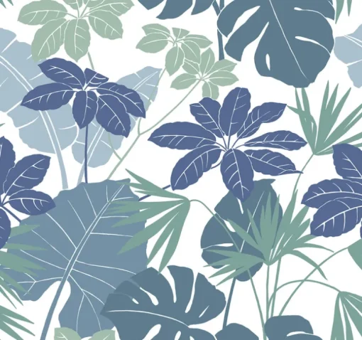 A-Street Prints Terrace Medellin Wallpaper - Blue