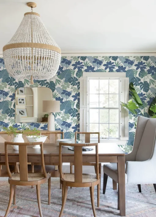 A-Street Prints Terrace Medellin Wallpaper - Blue