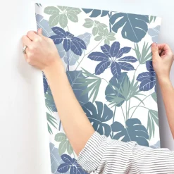 A-Street Prints Terrace Medellin Wallpaper - Blue