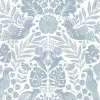 A-Street Prints Terrace Nestle Wallpaper - Blue