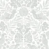A-Street Prints Terrace Nestle Wallpaper - Light Grey