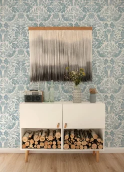 A-Street Prints Terrace Nestle Wallpaper - Blue
