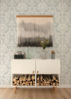 A-Street Prints Terrace Nestle Wallpaper - Light Grey