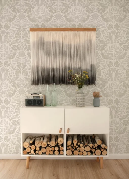A-Street Prints Terrace Nestle Wallpaper - Dove