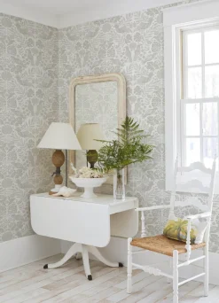 A-Street Prints Terrace Nestle Wallpaper - Dove