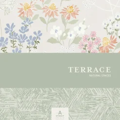 A-Street Prints Terrace Nestle Wallpaper - Blue