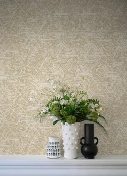 A-Street Prints Terrace Retreat Wallpaper - Light Brown
