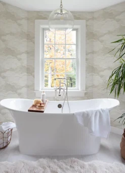 A-Street Prints Terrace Vision Wallpaper - Pearl