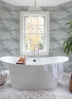 A-Street Prints Terrace Vision Wallpaper - Slate