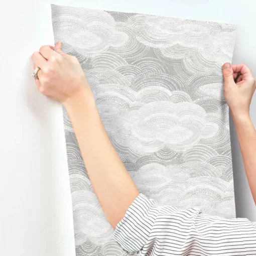 A-Street Prints Terrace Vision Wallpaper - Grey