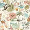 A-Street Prints Whimsy Fauna Wallpaper - Pink