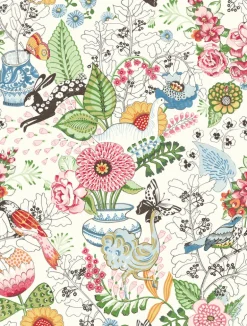 A-Street Prints Whimsy Fauna Wallpaper - Multicolor