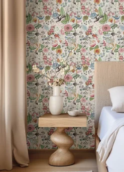 A-Street Prints Whimsy Fauna Wallpaper - Multicolor