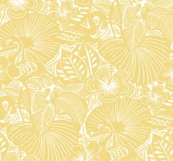 A-Street Prints Whimsy Idalia Flamingo Wallpaper - Yellow