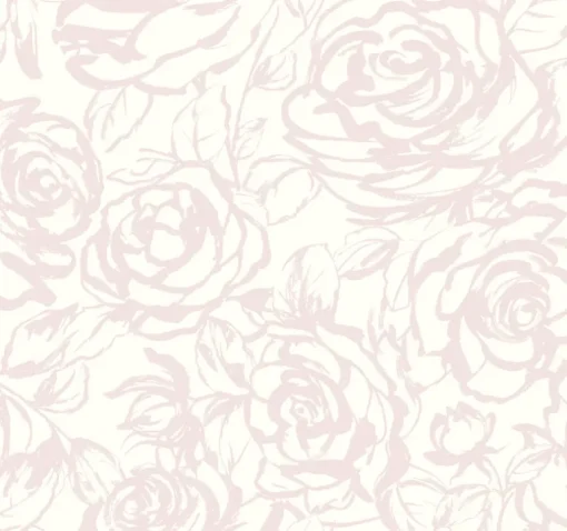 A-Street Prints Whimsy Nelda Wallpaper - Light Pink