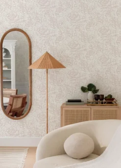 A-Street Prints Whimsy Nelda Wallpaper - Light Pink