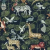 A-Street Prints Whimsy Rigby Jungle Wallpaper - Navy