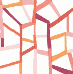A-Street Prints Whimsy Tate Geometric Wallpaper - Pink