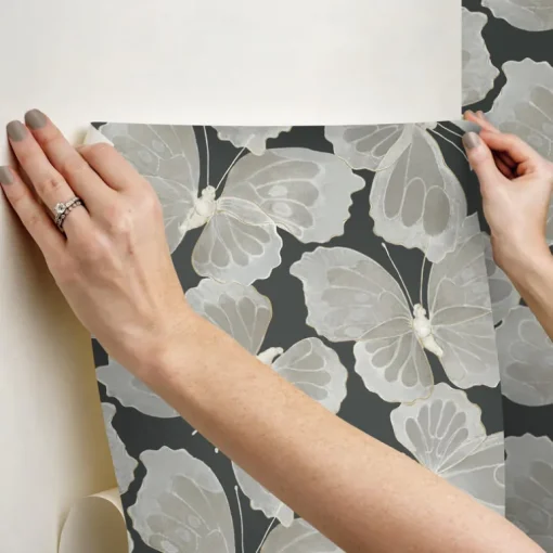 Aviva Stanoff Monarch Peel & Stick Wallpaper - Onyx