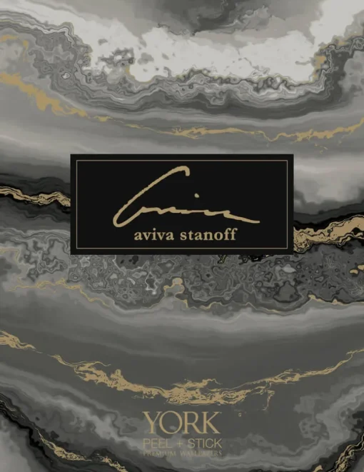 Aviva Stanoff Monarch Peel & Stick Wallpaper - Onyx