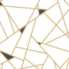 Black & White Resource Library Prismatic Wallpaper - Gold & Black
