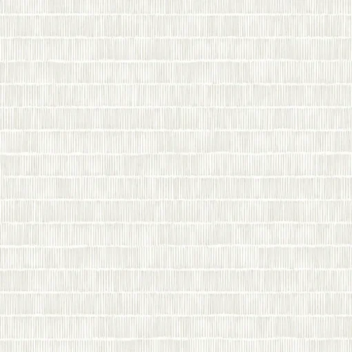 Black & White Resource Library Horizontal Hash Marks Wallpaper - White & Cream