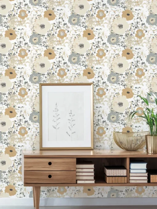 Black & White Resource Library Spontaneity Wallpaper - Metallic