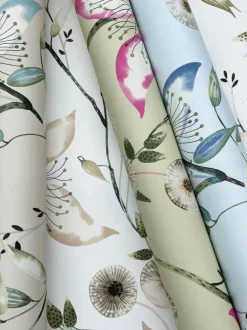 Blooms Second Edition Dream Blossom Wallpaper - White & Green