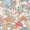 Blooms Second Edition Forest Floor Wallpaper - Coral