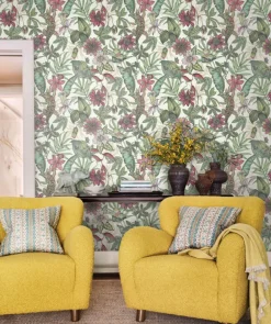 Blooms Second Edition Rainforest Wallpaper - Multi