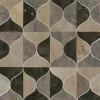 Candice Olson After 8 Burlwood Ogee Wallpaper - Black & Taupe & Gray