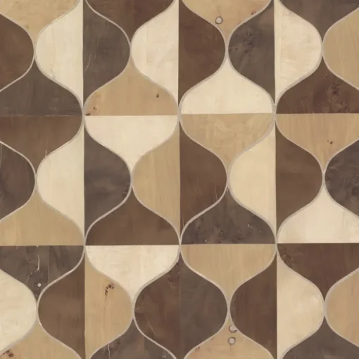 Candice Olson After 8 Burlwood Ogee Wallpaper - Warm Neutral