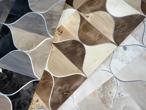 Candice Olson After 8 Burlwood Ogee Wallpaper - Warm Neutral
