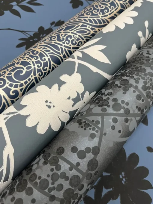 Candice Olson After 8 Flutter Vine Wallpaper - Gray